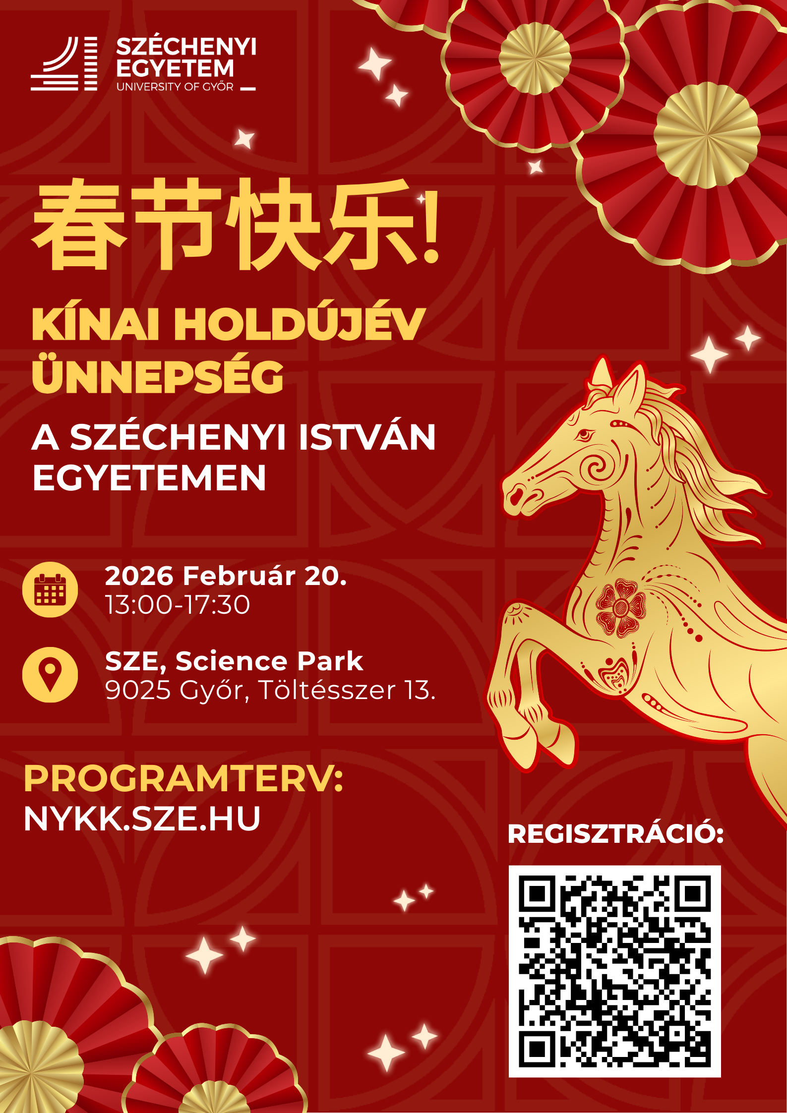 Kínai Holdújév Ünnepség a Széchenyi István Egyetemen Győrben